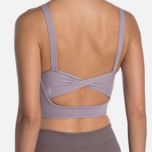 FREE PEOPLE Medium Large M/L Be First Faded Grape Bra - Picture 2 of 5